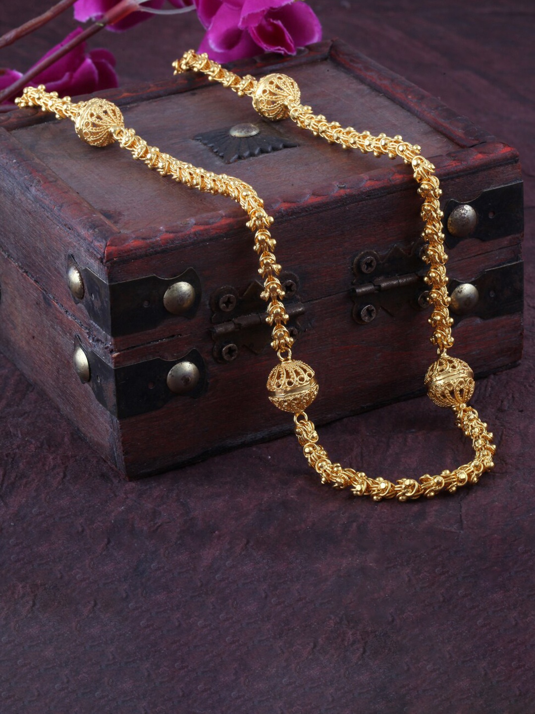 

MEENAZ Men Gold-Plated Long Chain
