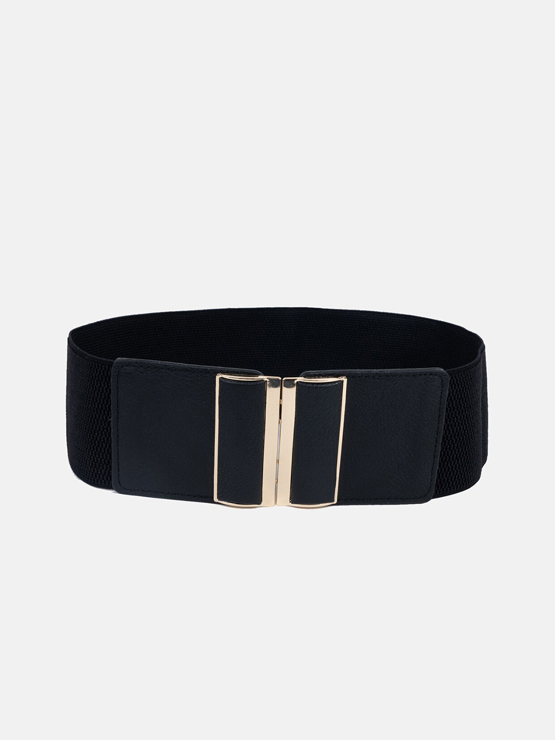 

Kazo Women Woven Design Stretchable Belt, Black