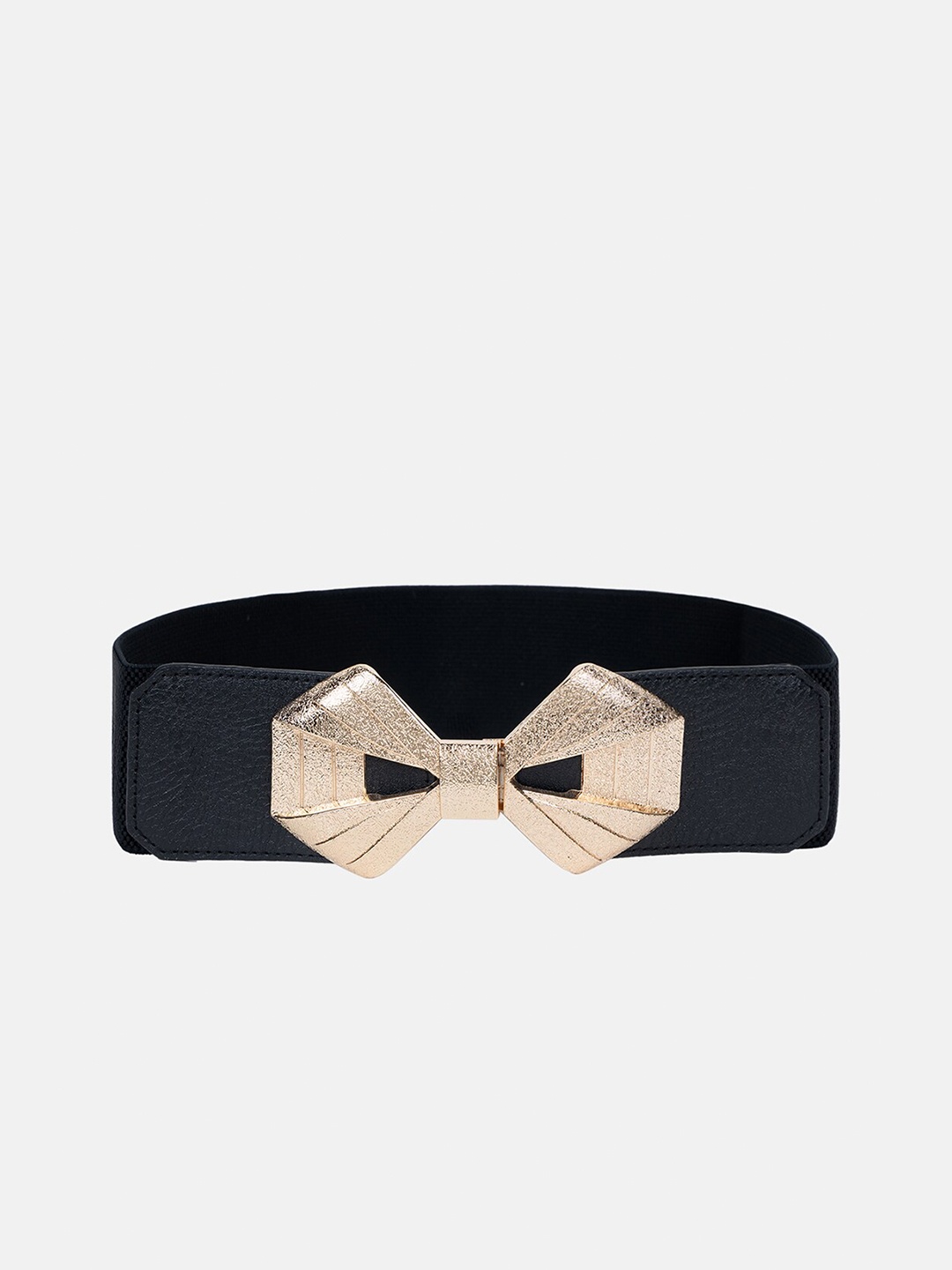 

Kazo Women Woven Design Interlock Belt, Black