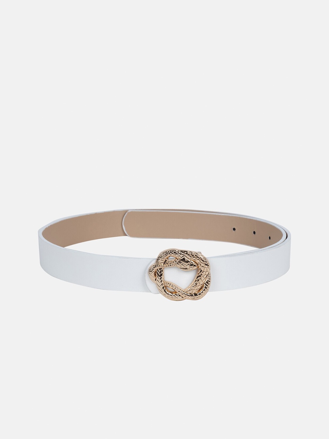 

Kazo Women Wide Belt, White