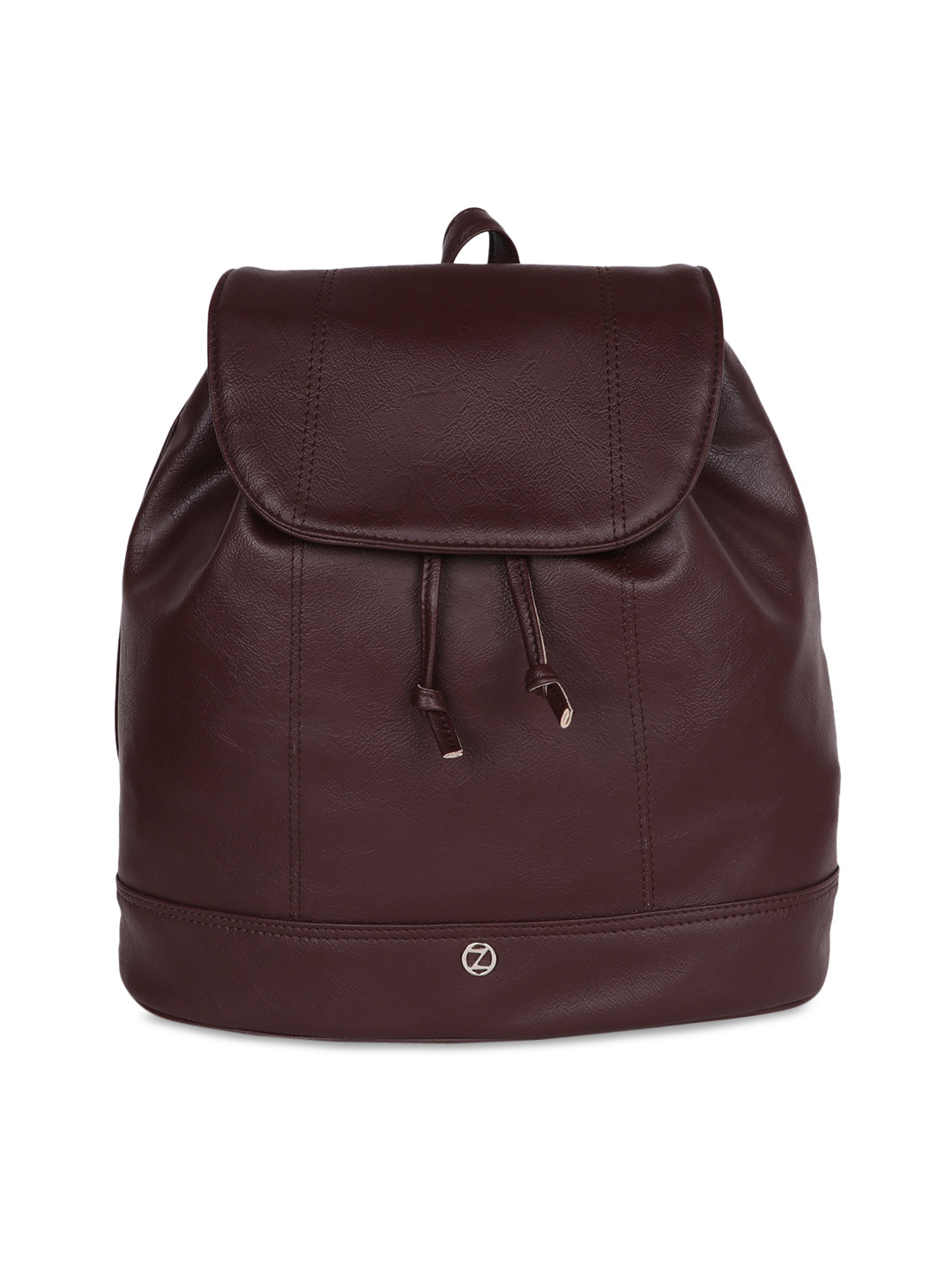 

OsaiZ Women Brown Solid Backpack