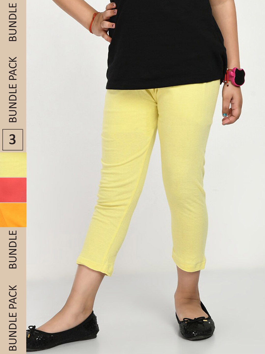 

IndiWeaves Girls Multicoloured Capris, Multi