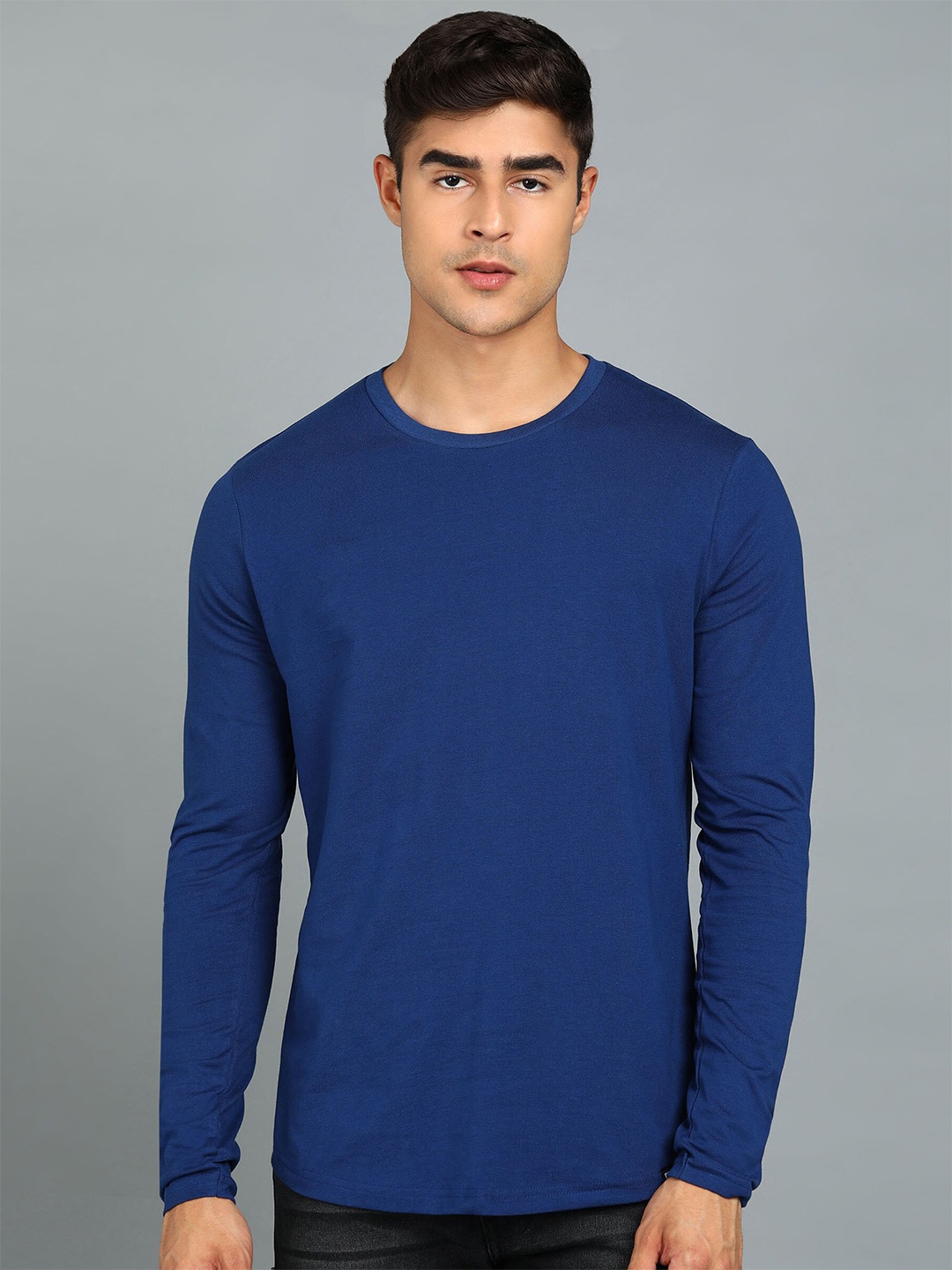 

Urbano Fashion Striped Pure Cotton Slim Fit T-shirt, Blue