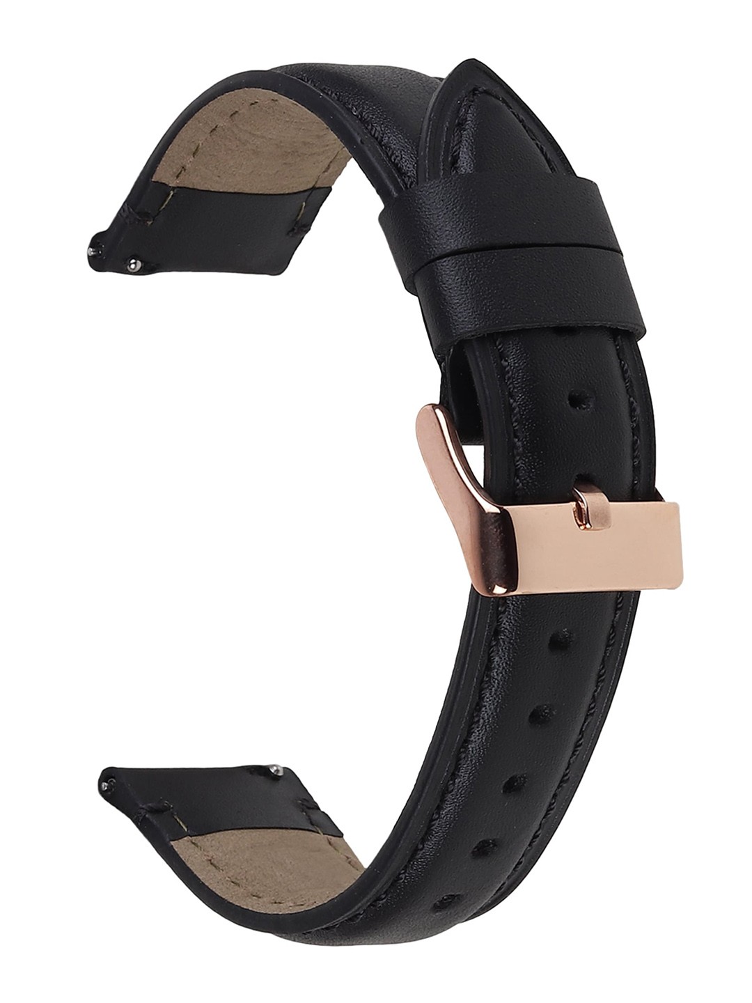 

Roycee Men Genuine Leather Watch Straps, Black
