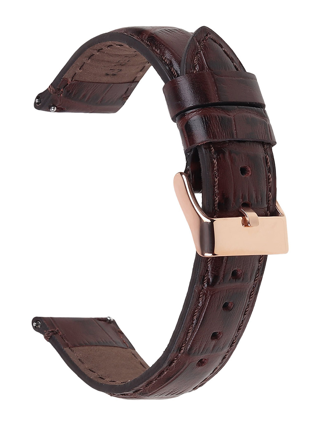 

Roycee Men Quick Release Genuine leather Watch Straps, Brown