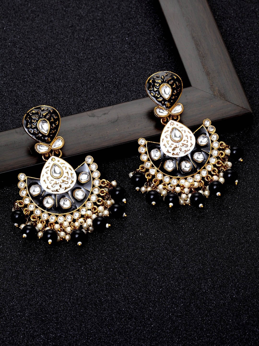 

Ibtida Gold-Plated Circular Drop Earrings