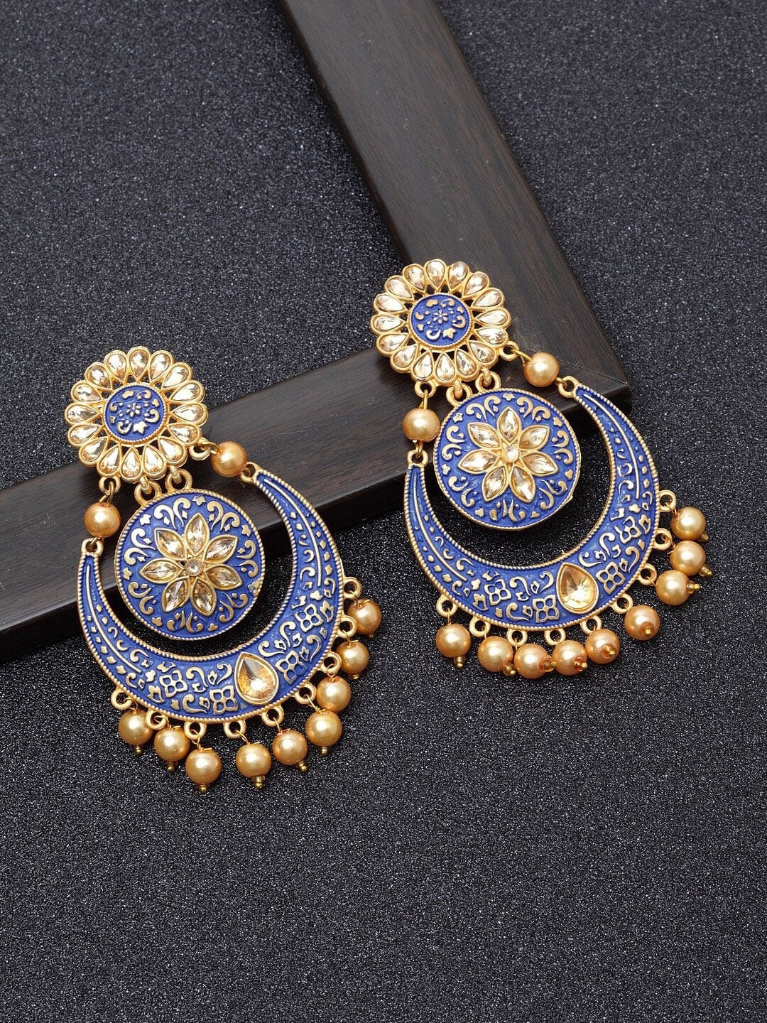 

Ibtida Gold-Plated Geometric Chandbalis Earrings