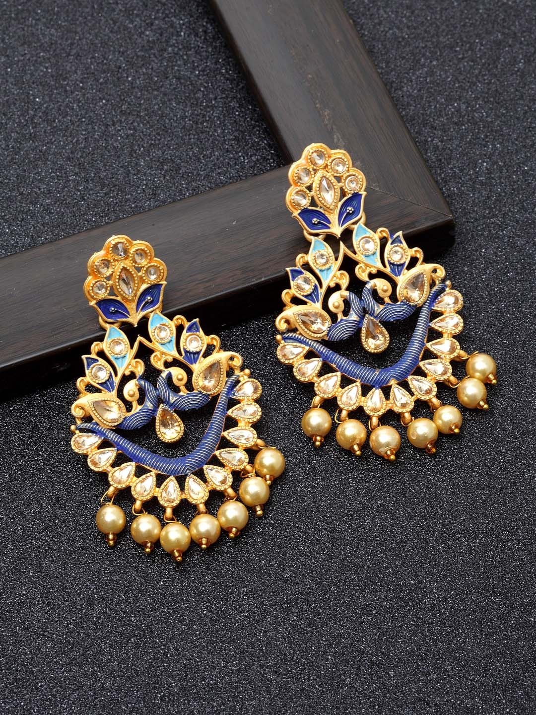 

Ibtida Gold-Plated Circular Chandbalis Earrings