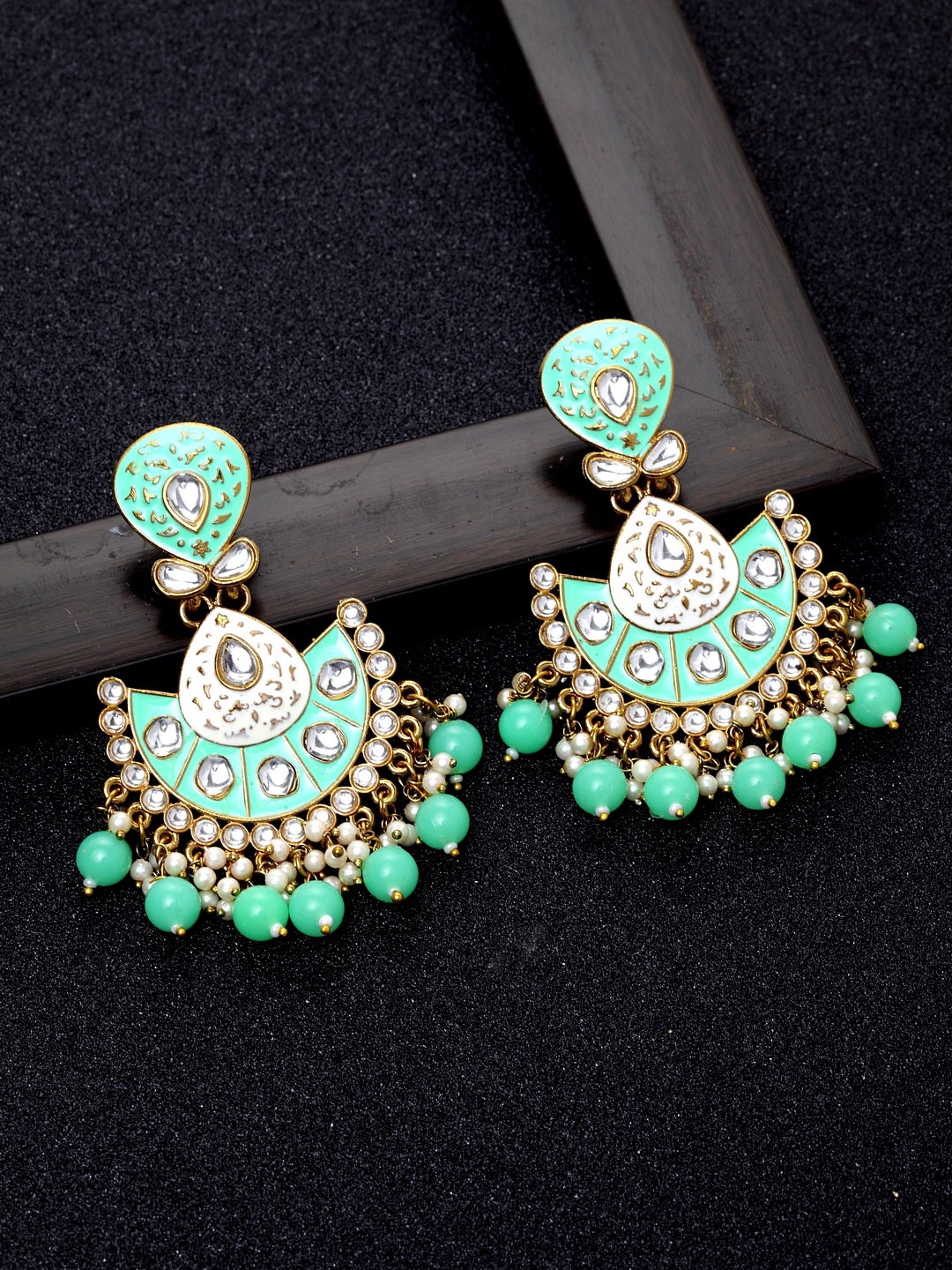 

Ibtida Gold-Plated Circular Drop Earrings