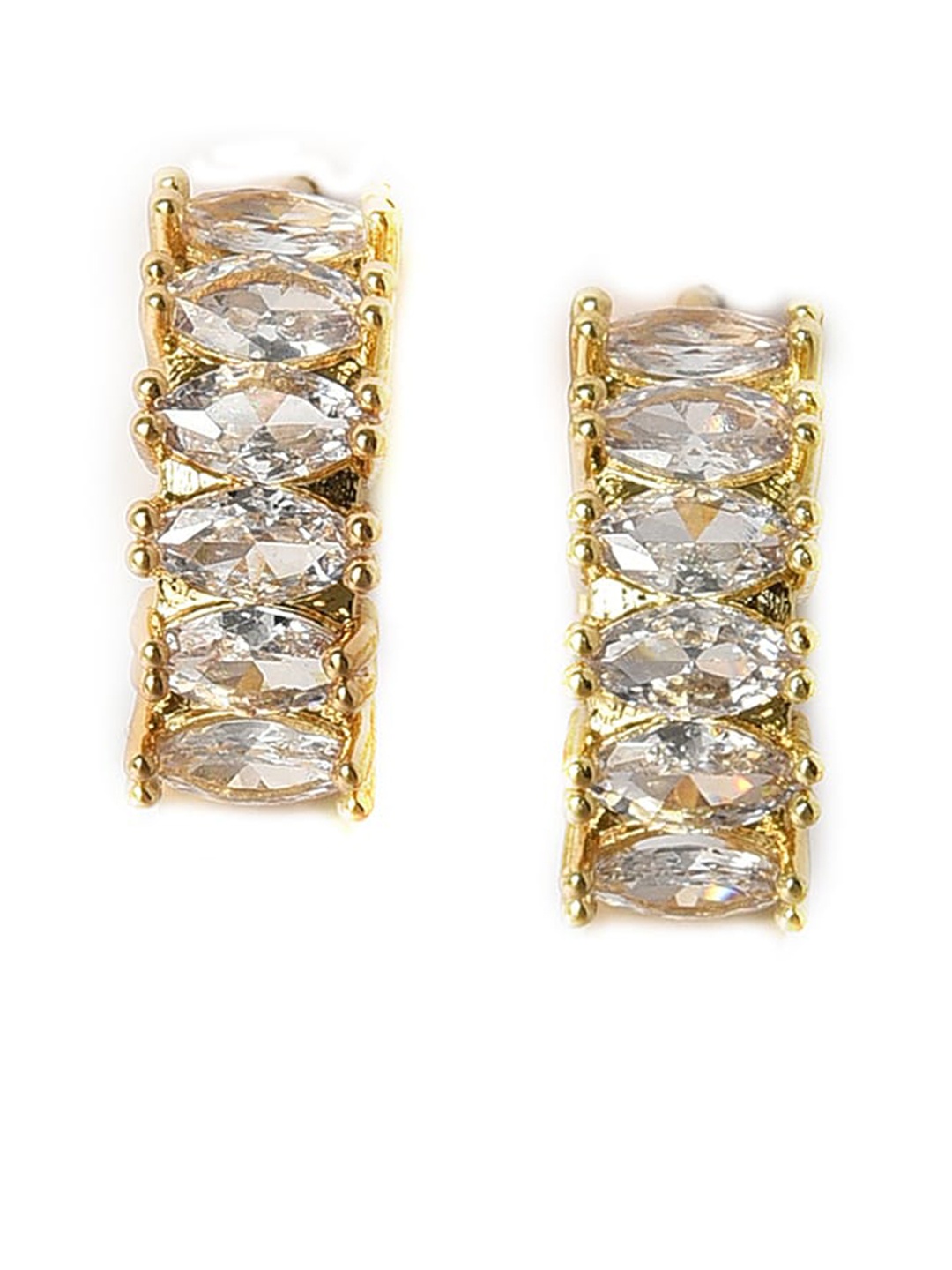 

W Gold-Toned Circular Hoop Earrings