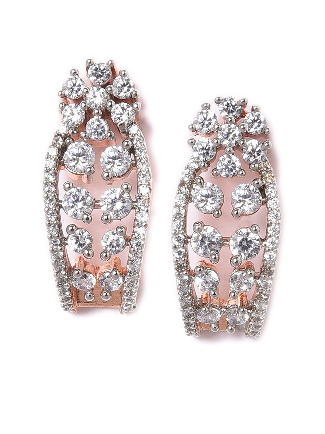 

W Rose Gold Plated Quirky Studs Earrings