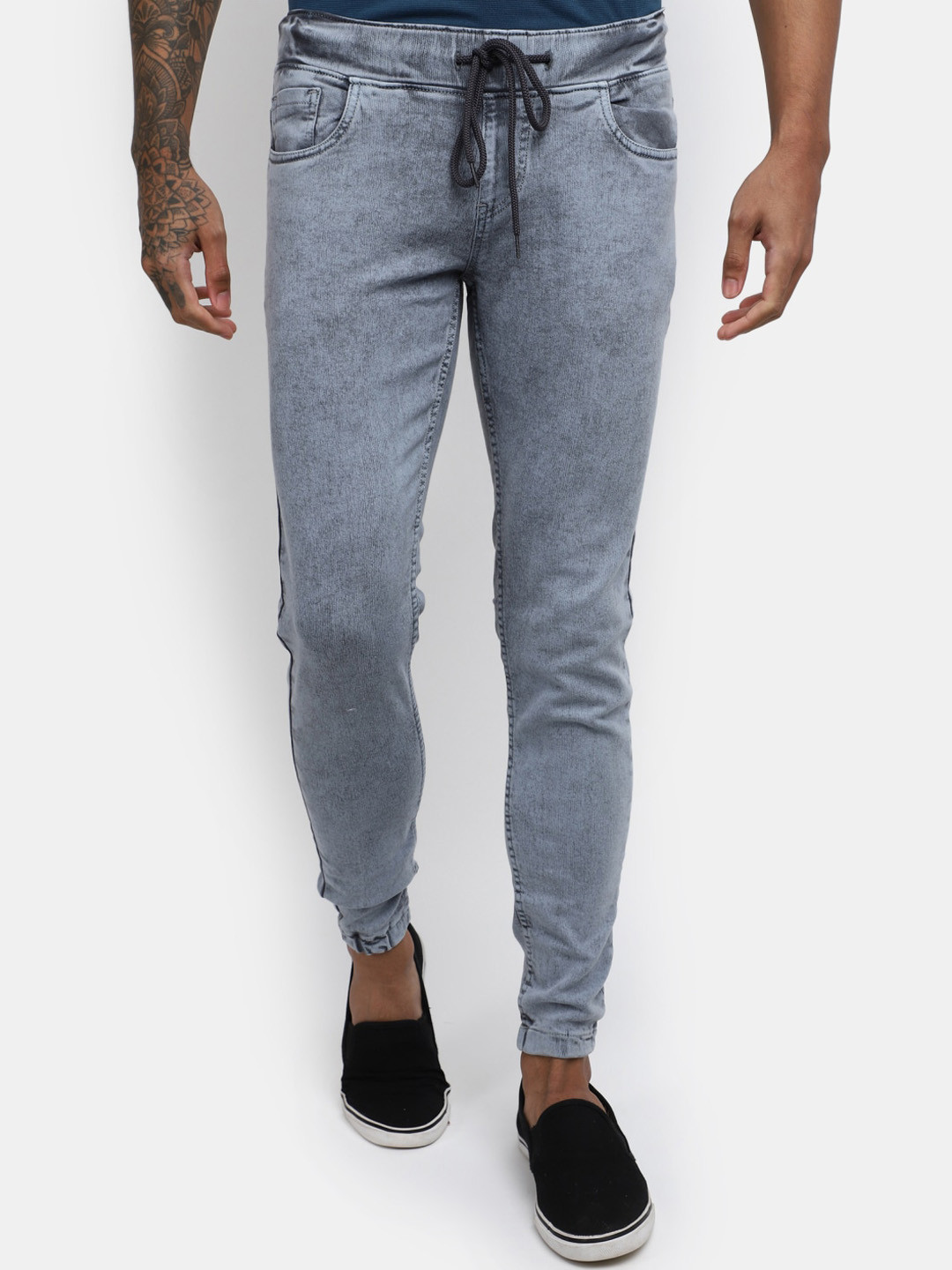 

V-Mart Men Mid-Rise Stretchable Jeans, Grey