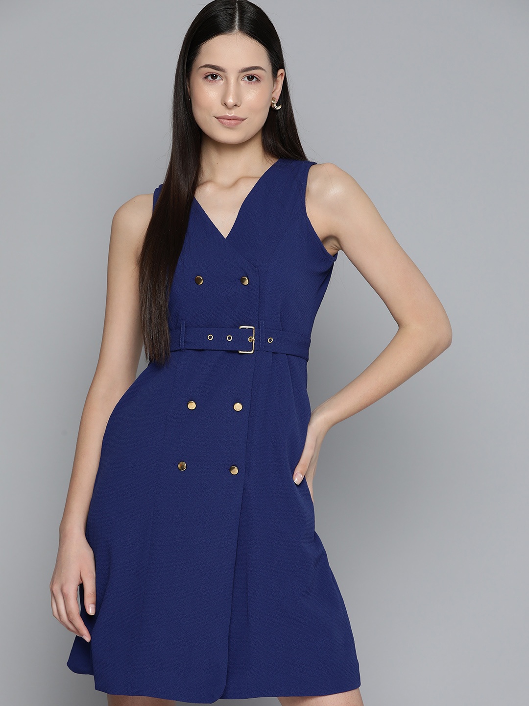 

Chemistry A-Line Dress, Navy blue