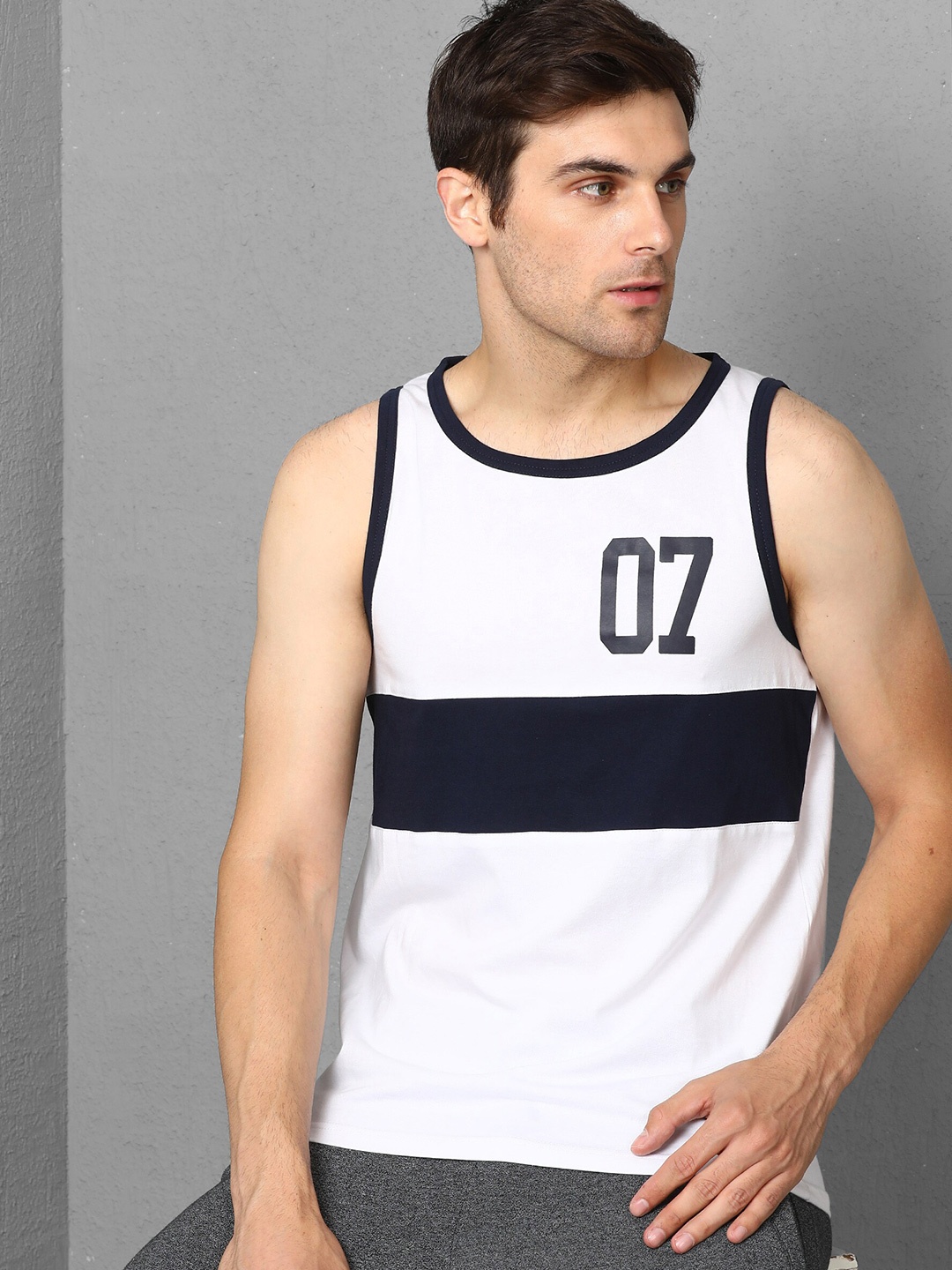 

Metronaut Striped Pure Cotton T-shirt, Navy blue
