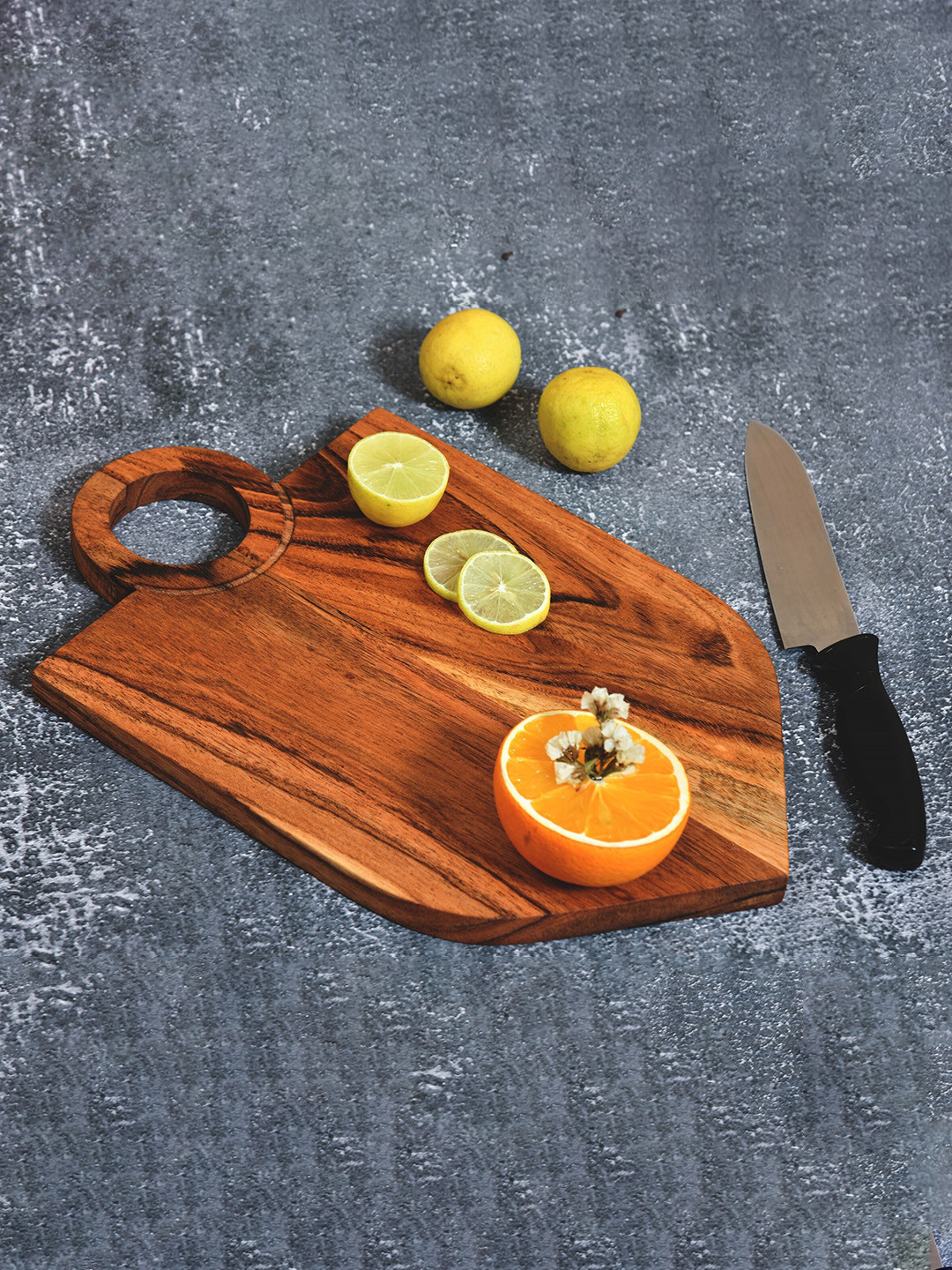 

JAIPUR FASHION MODE Badge Brown Wooden Chopping Board