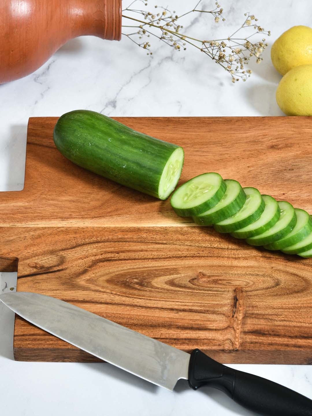 

JAIPUR FASHION MODE Brown Rectangular Wooden Chopping Board With Handle