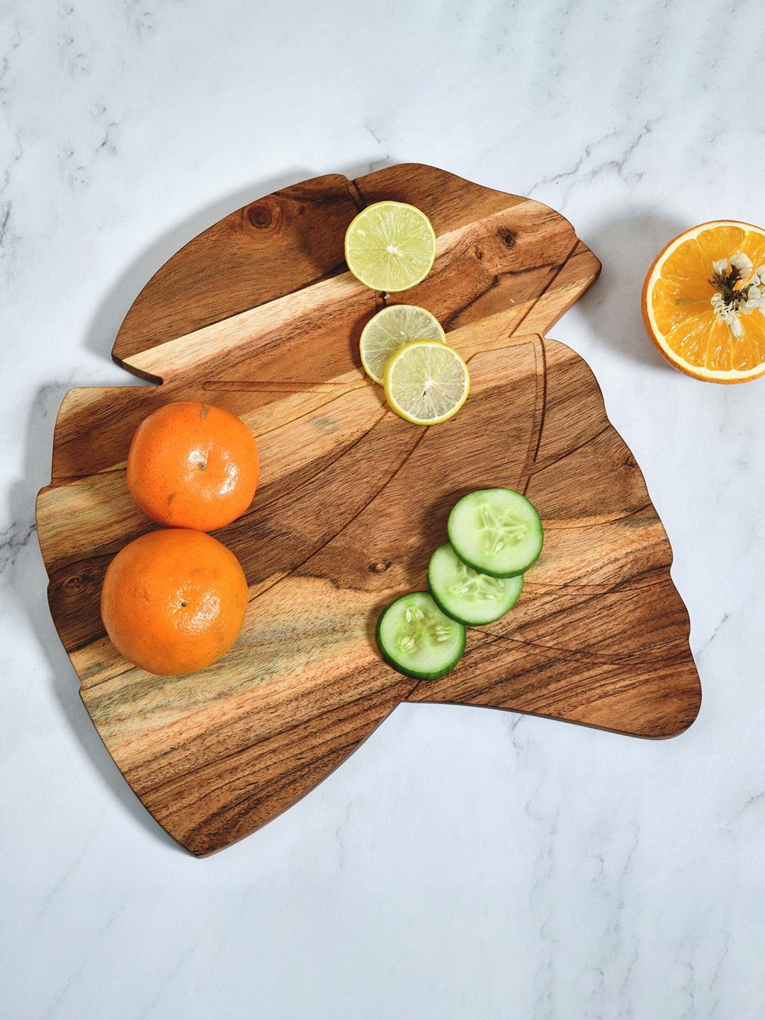 

JAIPUR FASHION MODE Brown Turban-Shaped Wooden Chopping Board