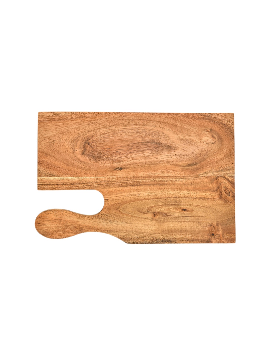 

JAIPUR FASHION MODE Brown Paint-Shaped Wooden Chopping Board