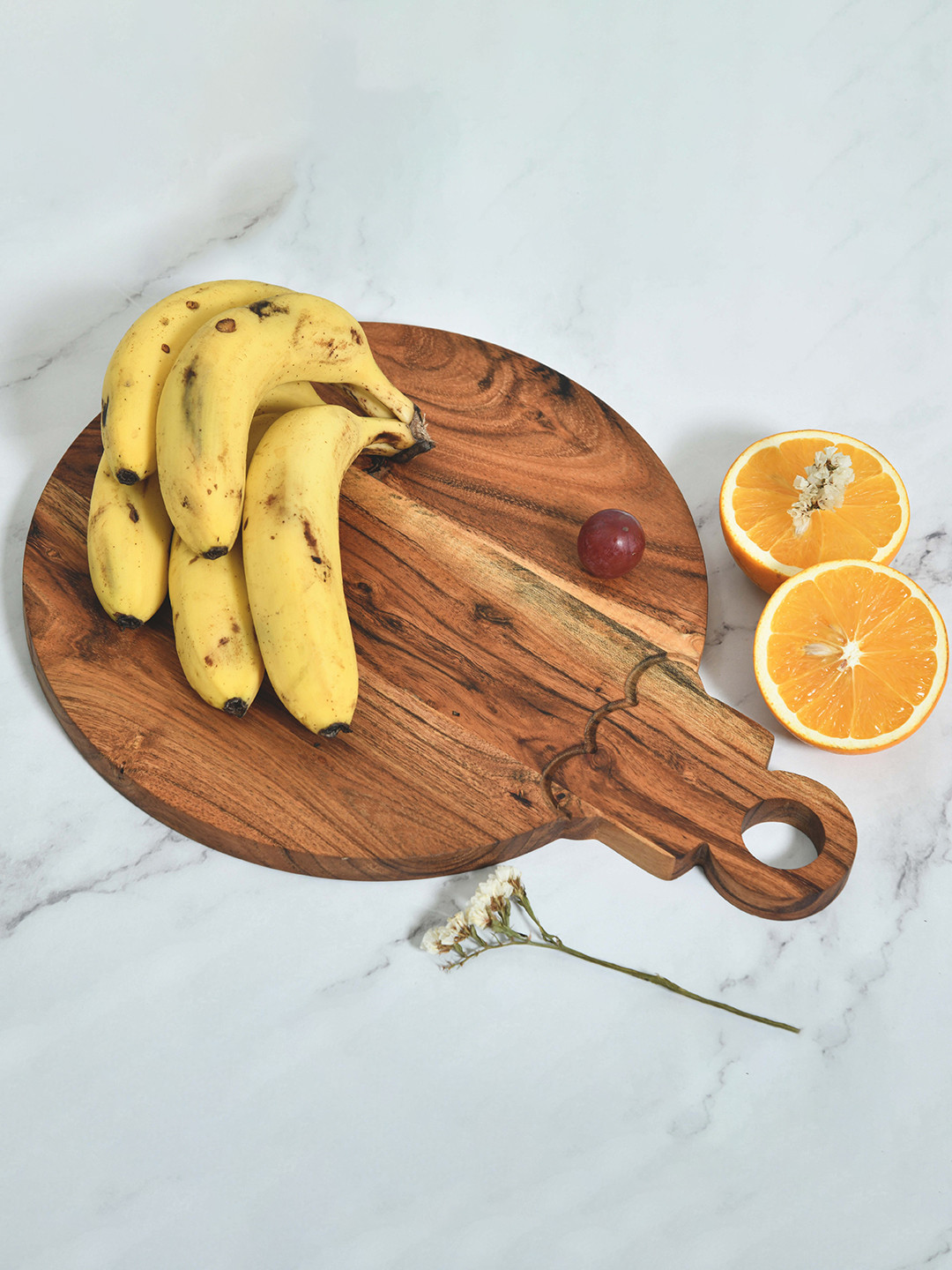 

JAIPUR FASHION MODE Brown Bulb-Shaped Wooden Chopping Board