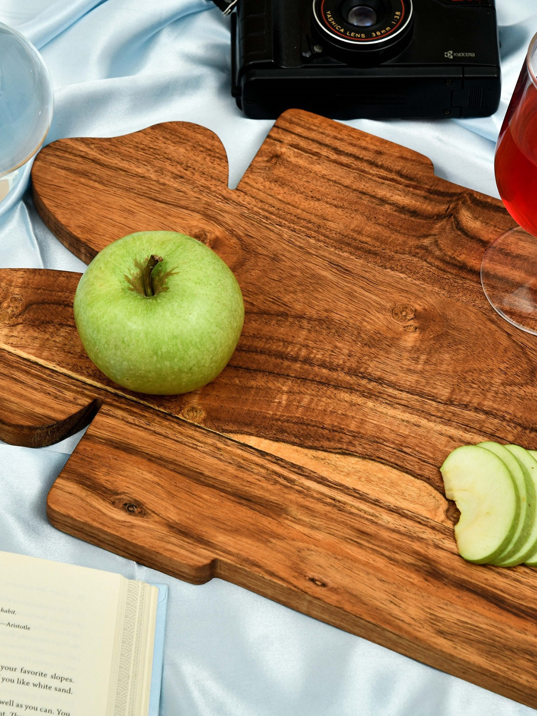 

JAIPUR FASHION MODE Brown Gift Box-Shaped Wooden Chopping Board