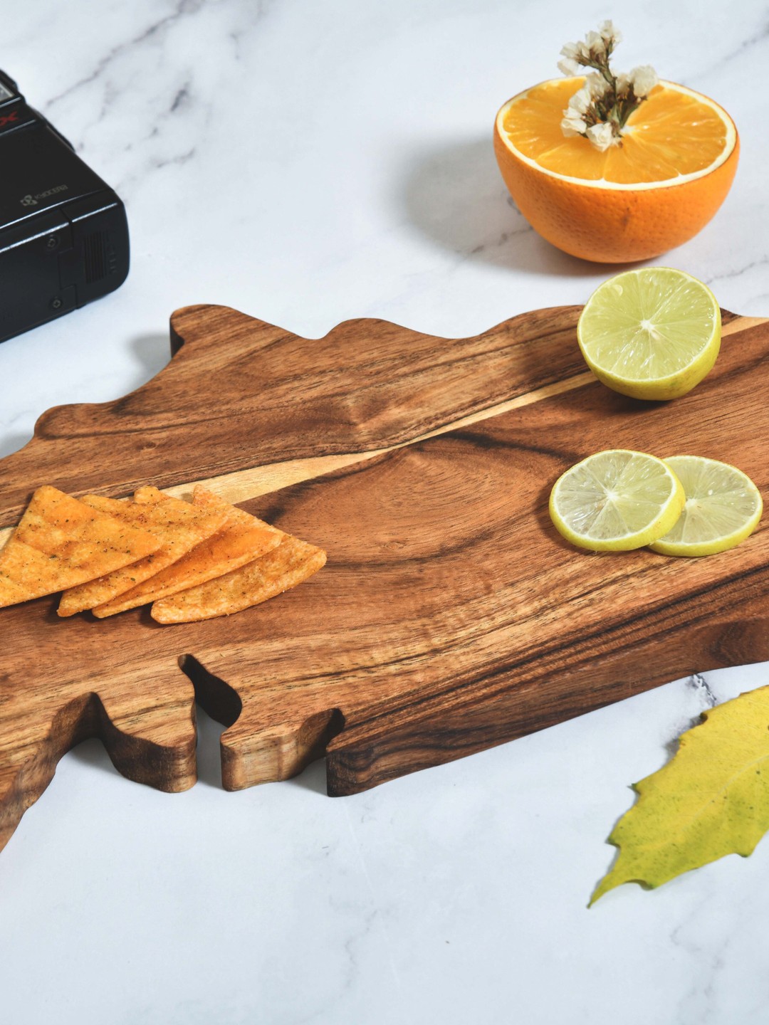 

JAIPUR FASHION MODE Brown US Map-Shaped Wooden Chopping Board