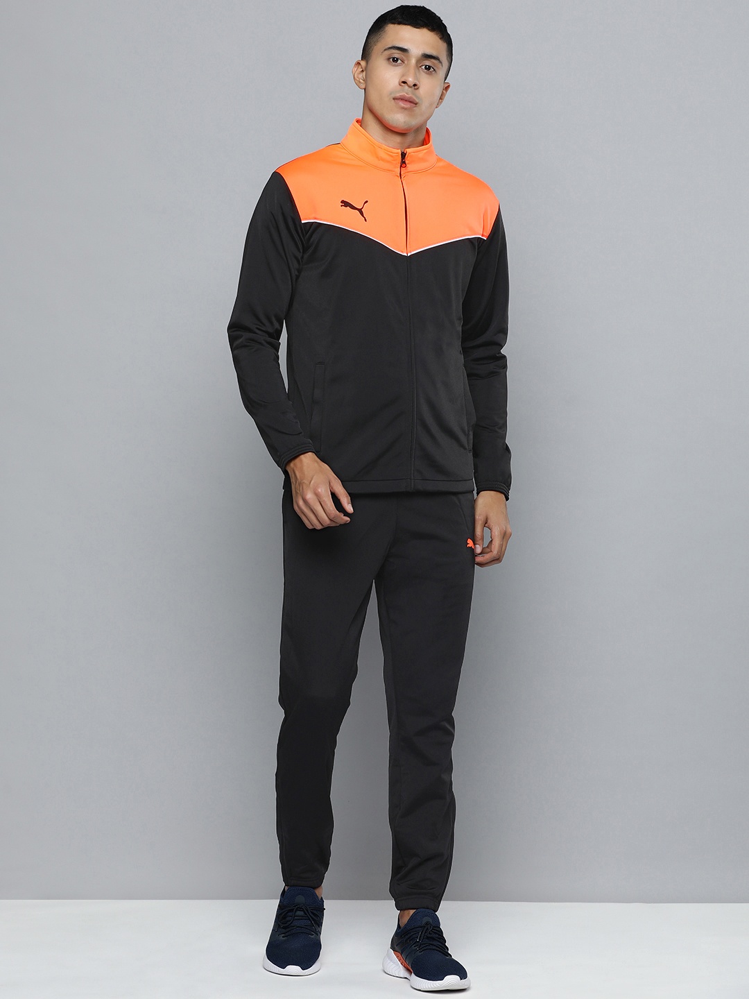 

Puma Men individualRISE Slim Fit Football Tracksuit, Black