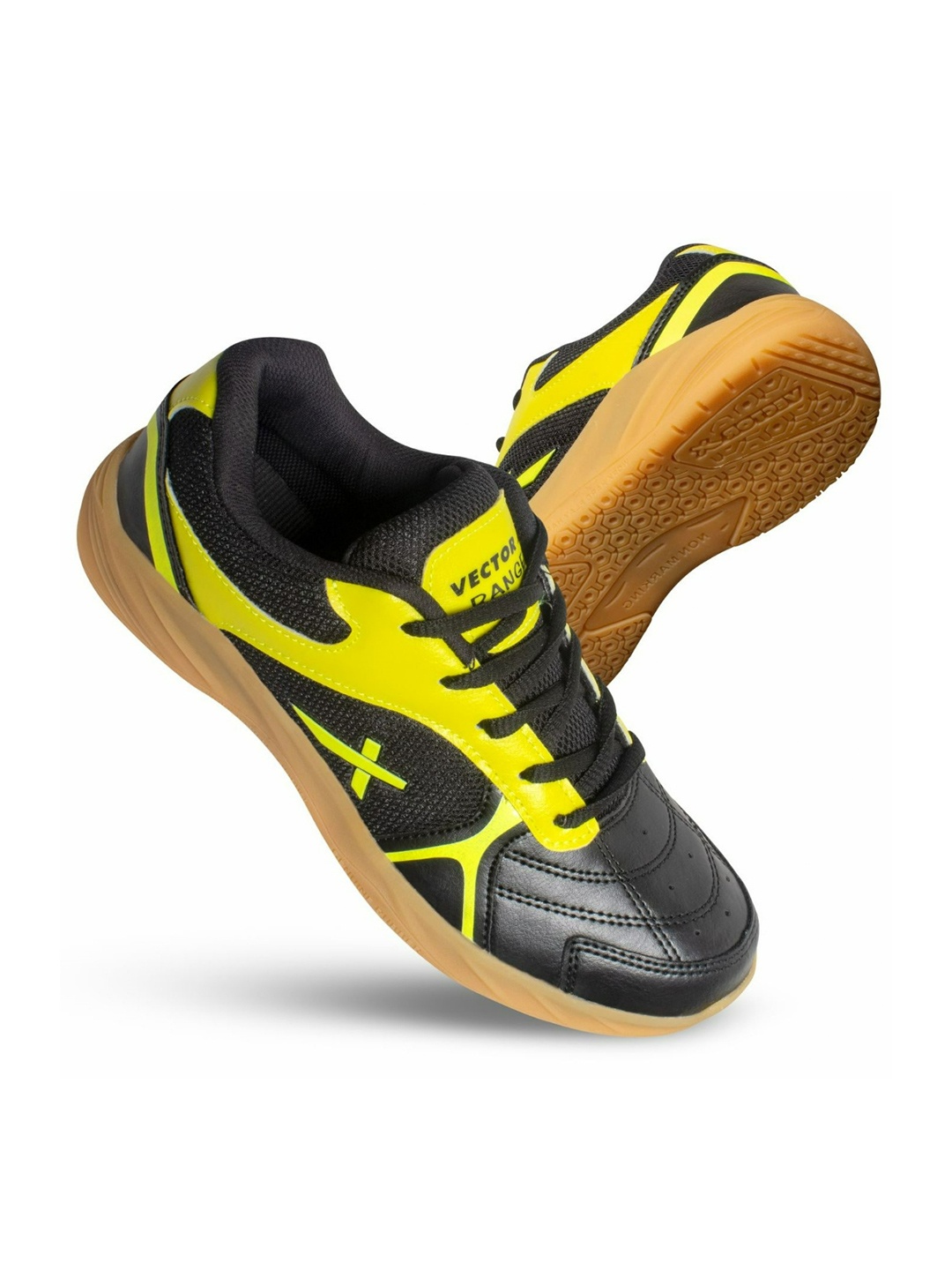 

VECTOR X Ranger Absorbs Shock & Slip Resistance Non-Marking Badminton Shoes, Black