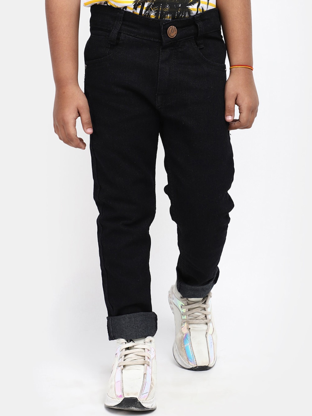 

V-Mart Boys Stretchable Cotton Denim Jeans, Black