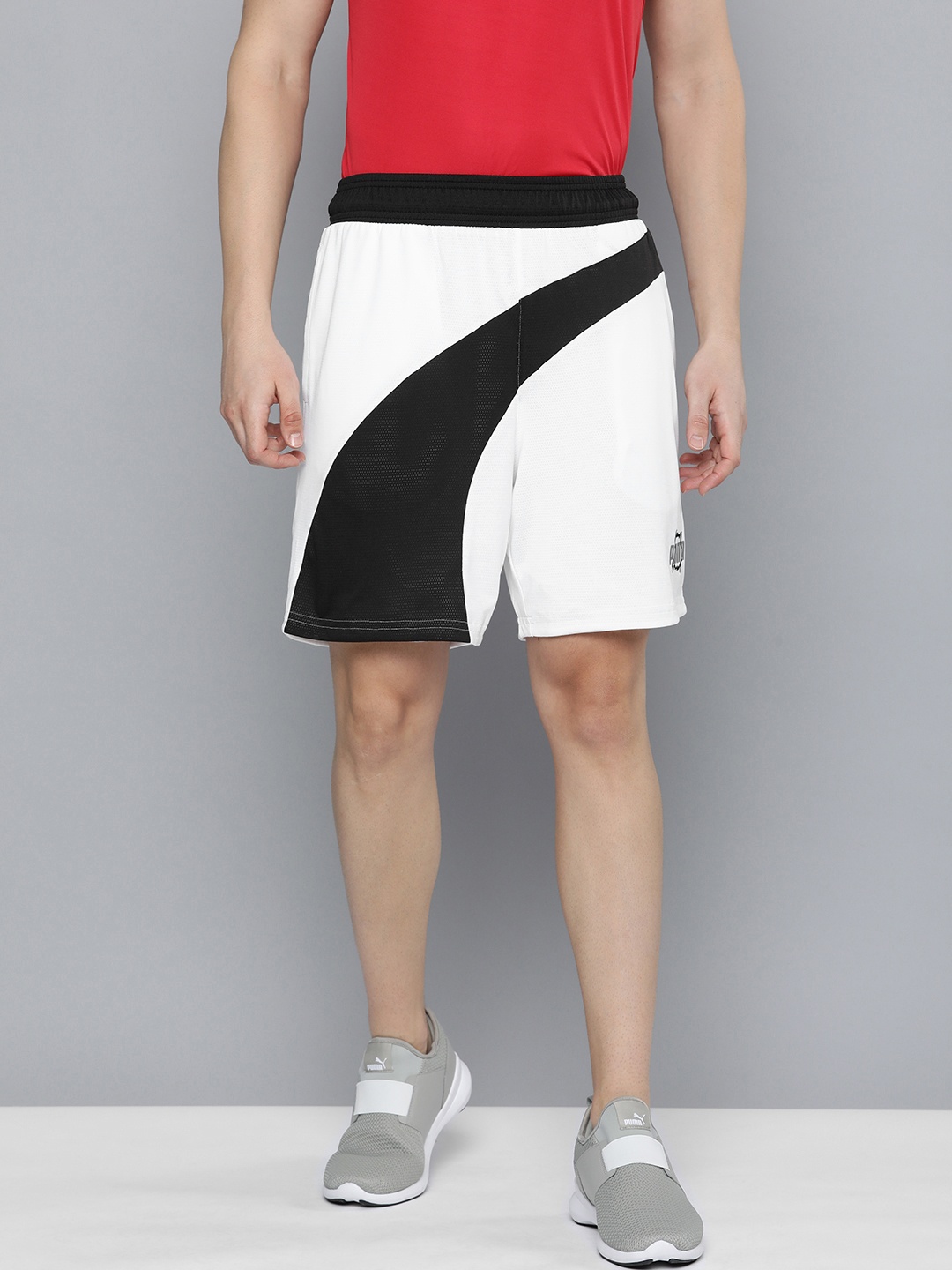 

Puma Men Flare BB Colourblocked dryCELL Outdoor Reversible Sports Shorts, White