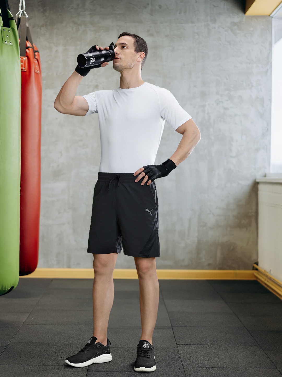 

Puma Men dryCELL Fit 7" Stretch Training or Gym Sports Shorts, Black