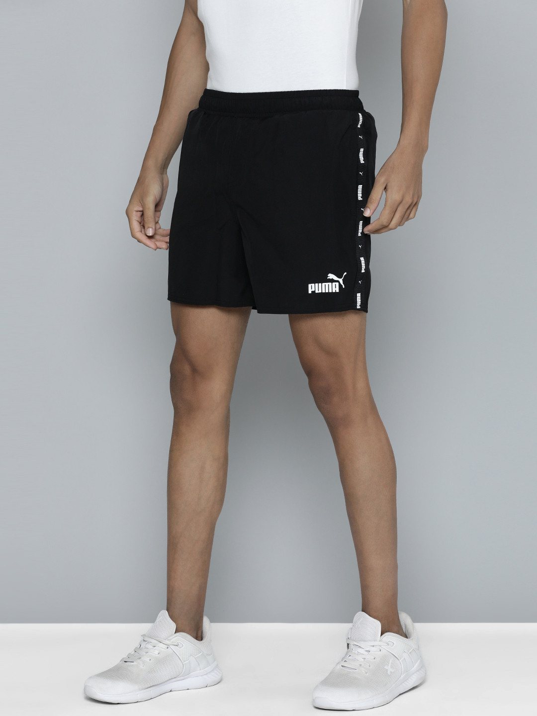 

Puma Men Essential+ Tape Woven Shorts, Navy blue