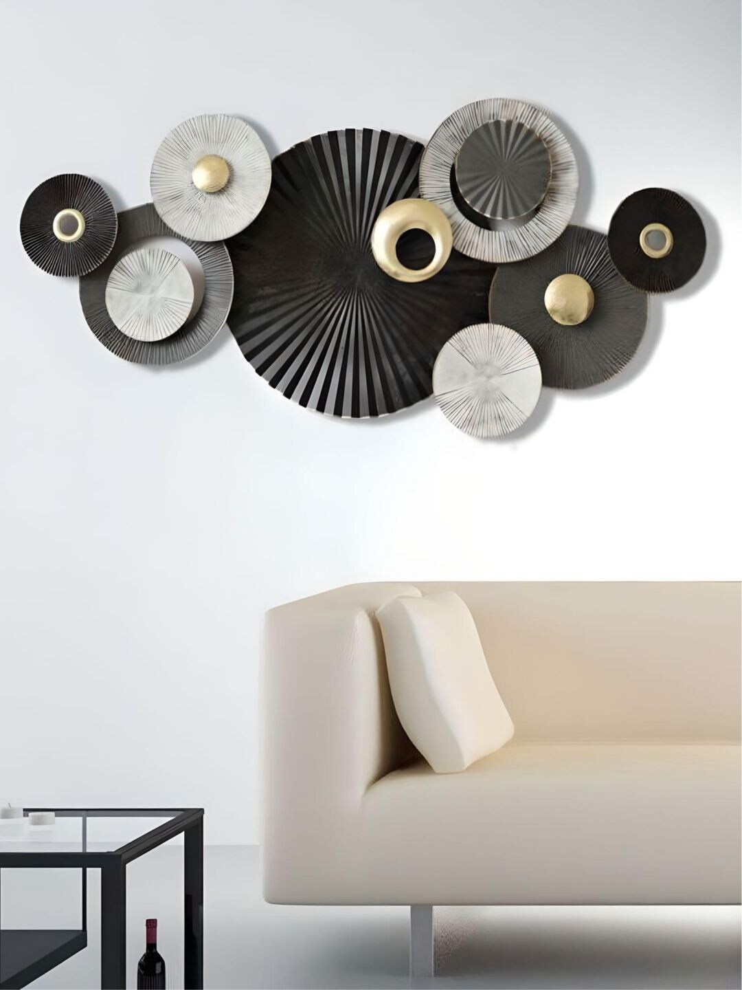 

The Art House Black & Grey Textured Metal Wall Decor