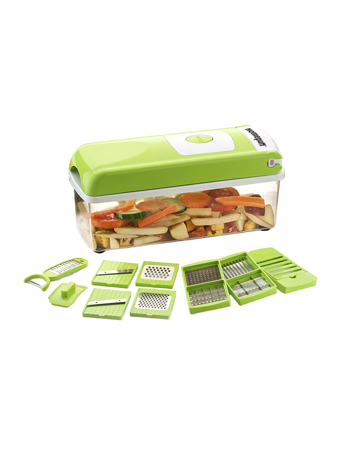 

Home Puff Green 12-In-1 Multipurpose Vegetable & Fruit Chopper