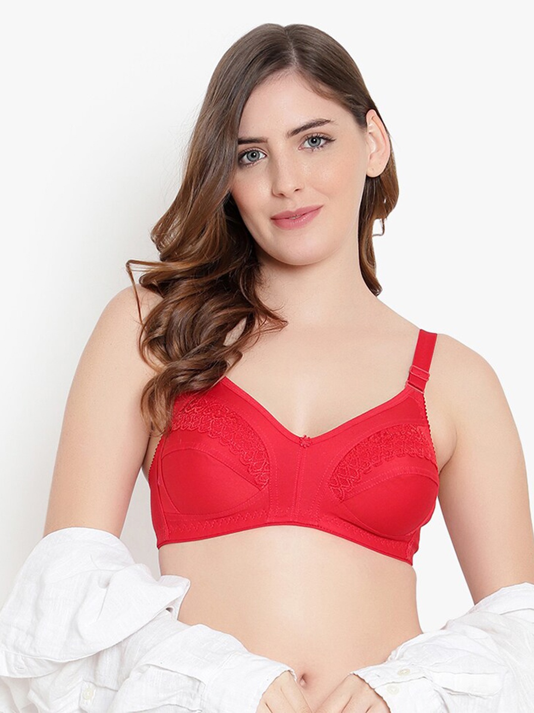 

KYODO All Day Comfort Full Coverage Bra, Red