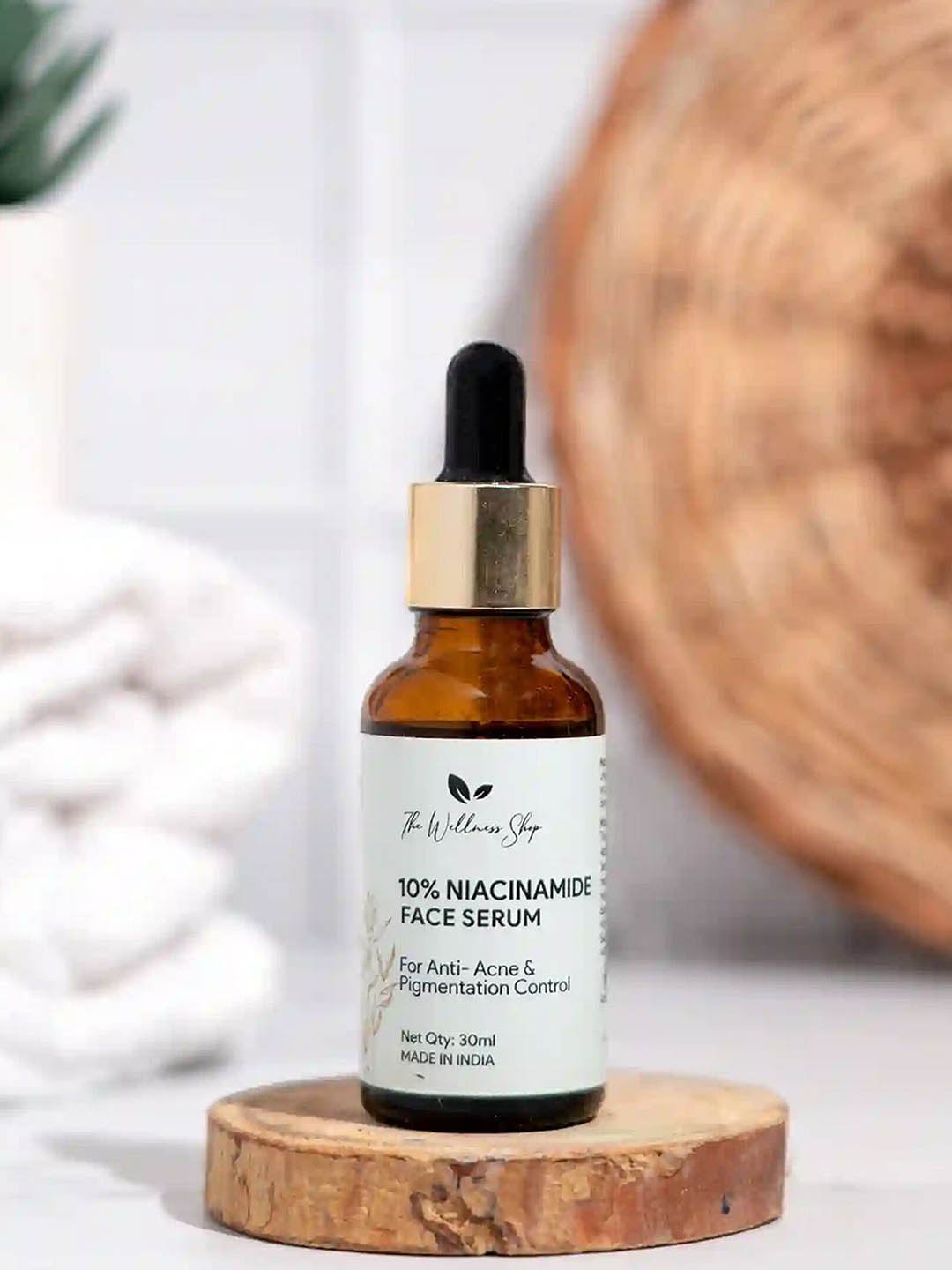 

The Wellness Shop 10% Niacinamide Anti-Acne & Pigmentation Control Face Serum - 30 ml, Transparent