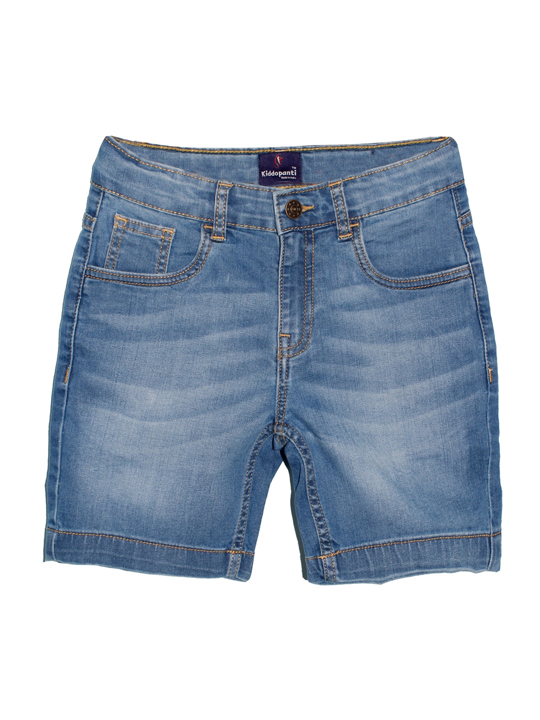 

KiddoPanti Boys Washed Denim Shorts, Blue