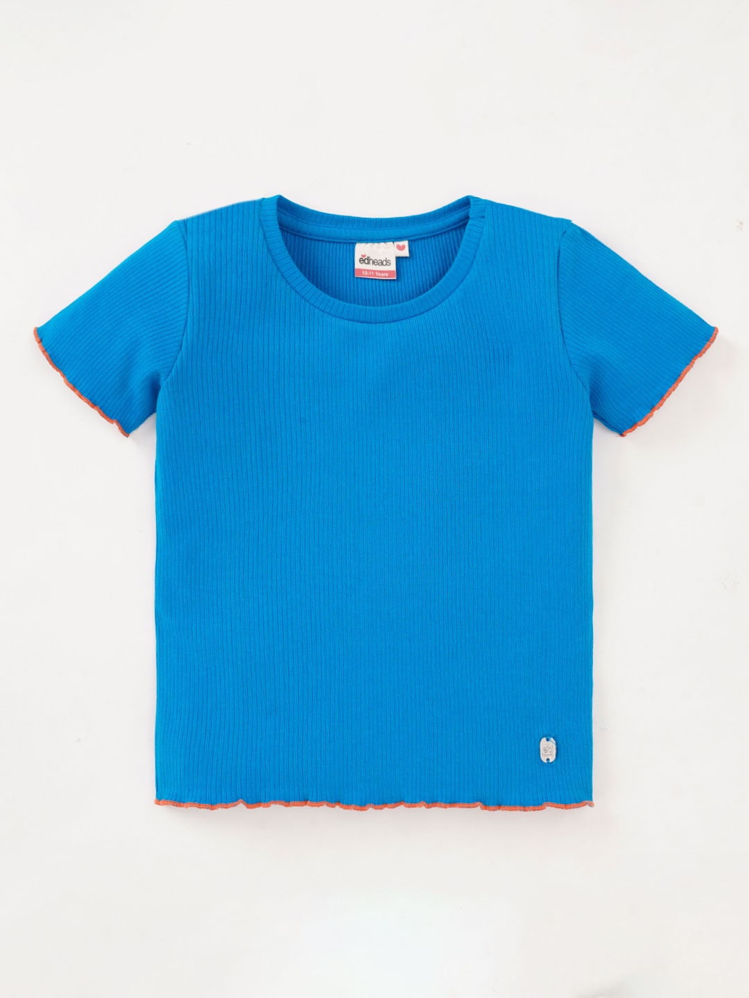

edheads Girls Ribbed Casual T-shirt, Blue