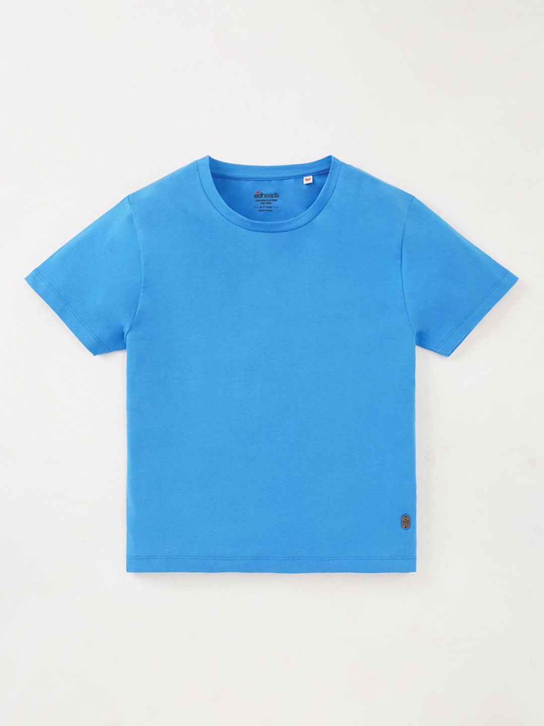 

edheads Girls Round Neck Cotton Casual T-shirt, Blue