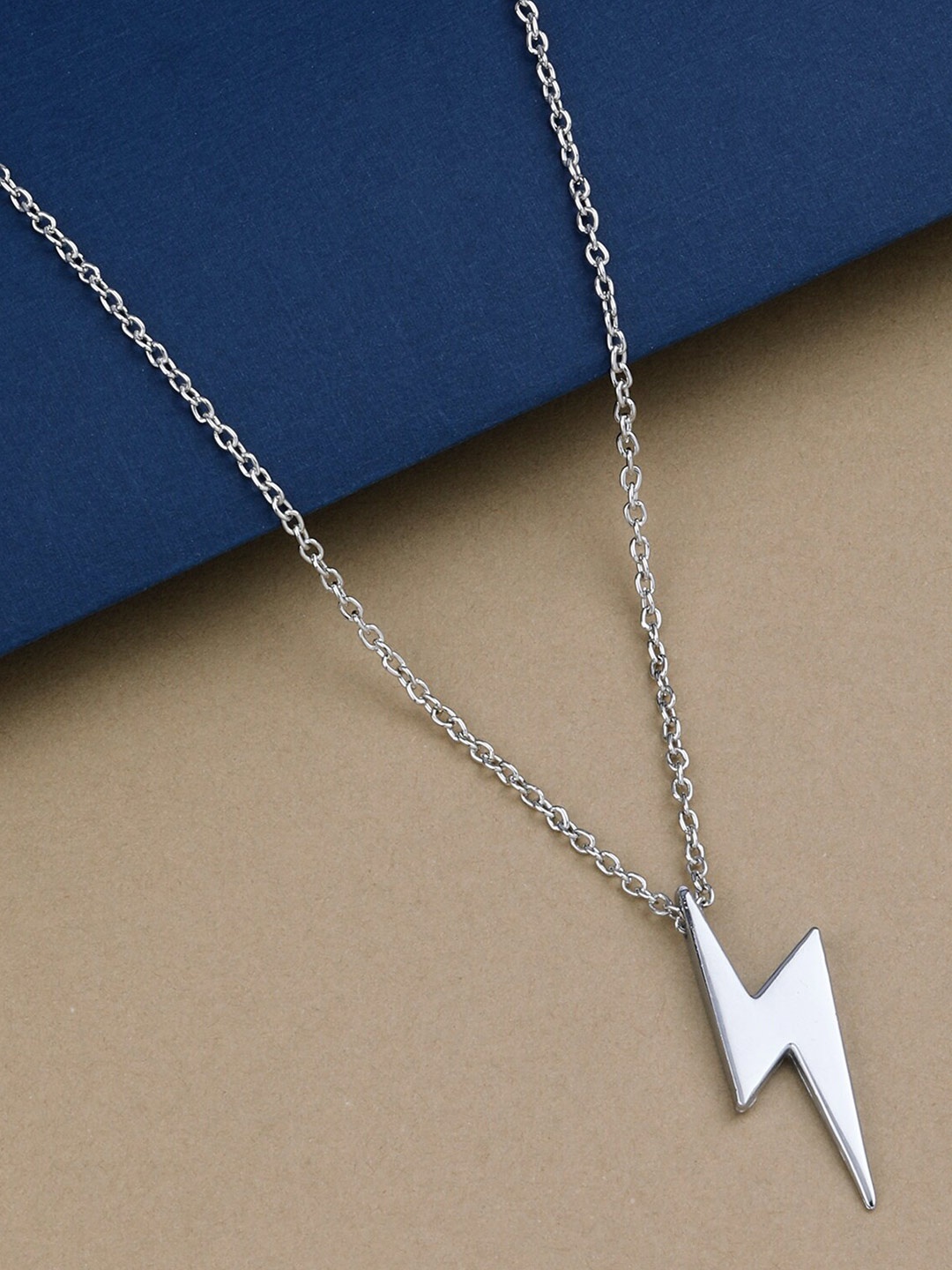 

Silver Shine Silver-Plated Charm Butterfly Necklace