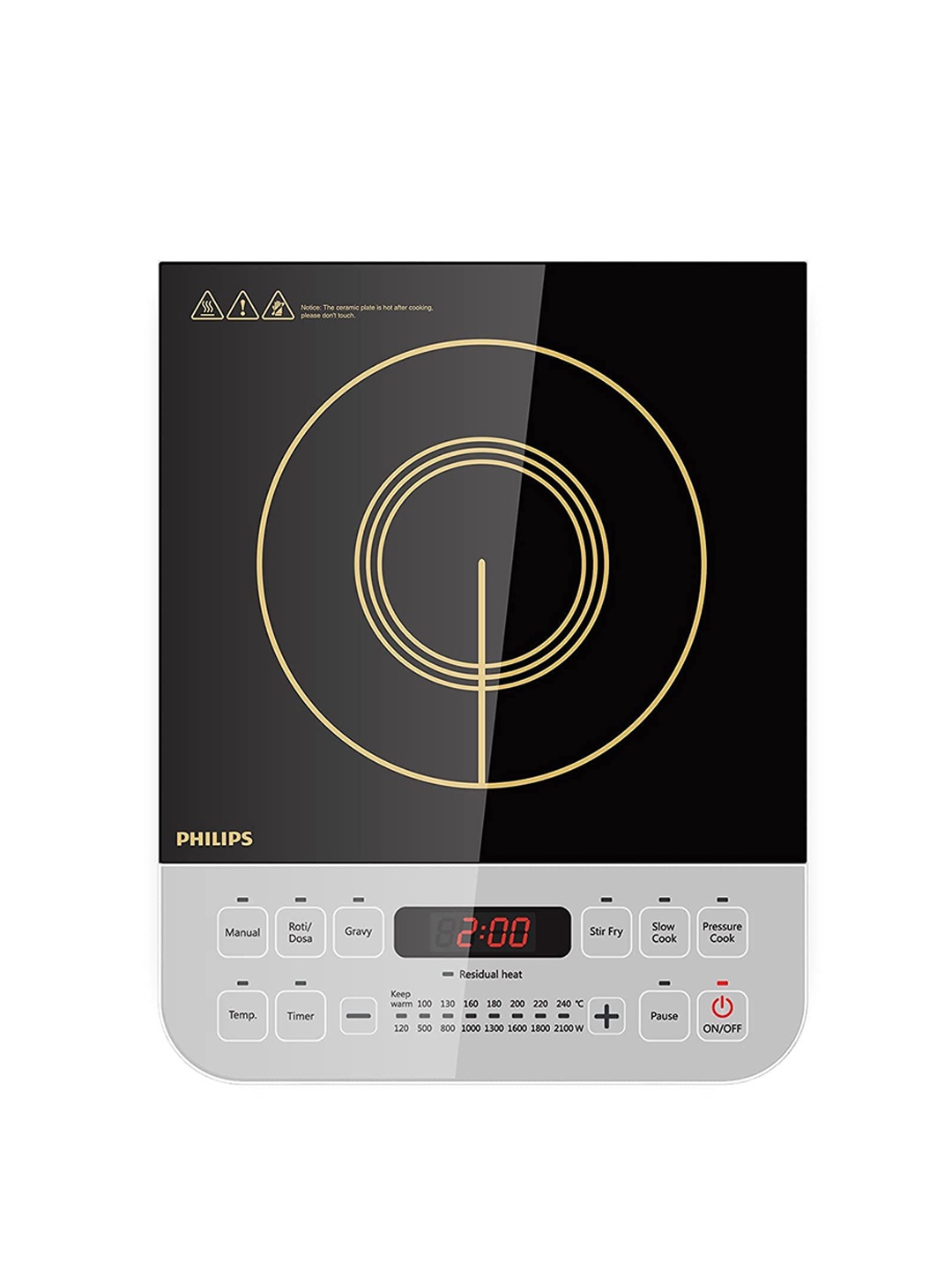 

Philips Black HD4928/01 Induction Cooktop