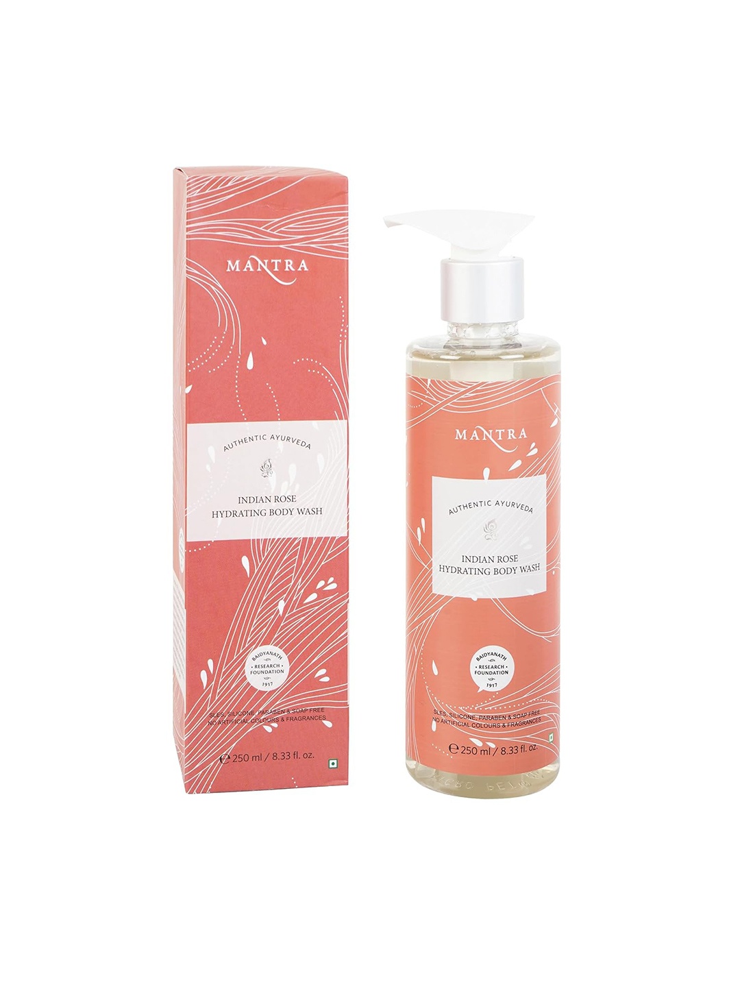 

Mantra Herbal Indian Rose Hydrating Body Wash - 250 ml, Pink