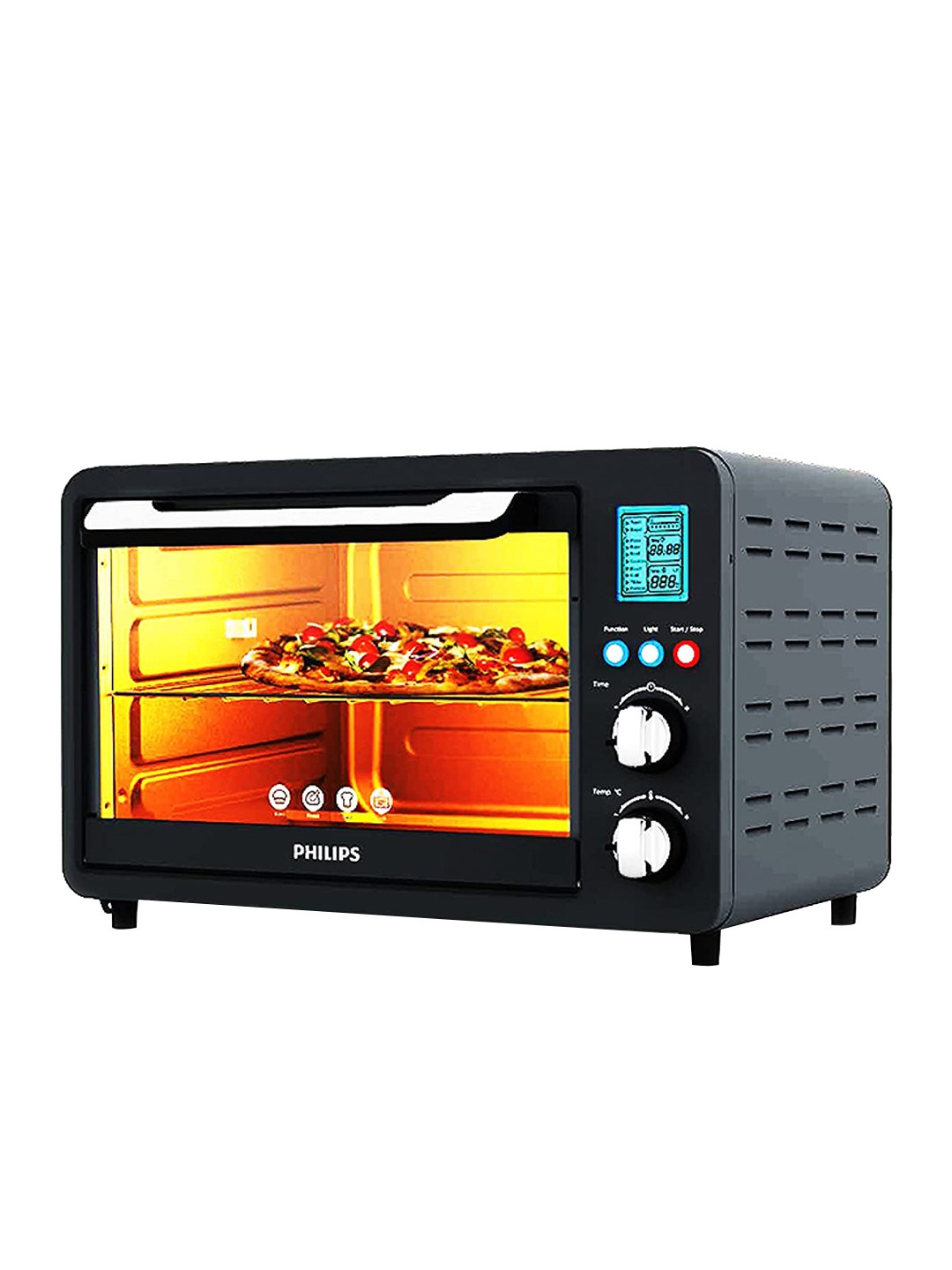 

Philips Grey HD6975/00 Oven Toaster Grill & Motorised Rotisserie Opti Temp Technoloy- 25 L