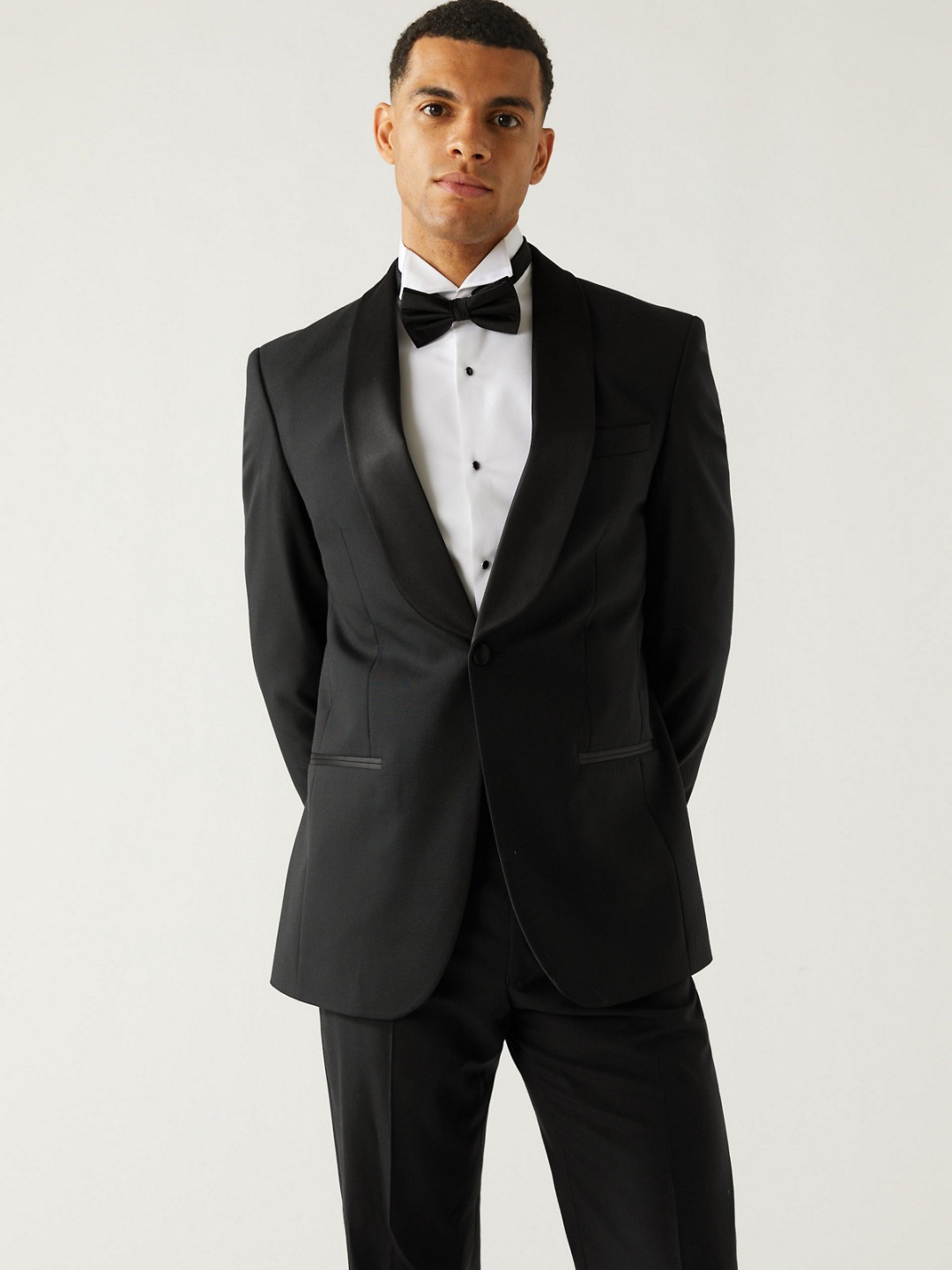 

Marks & Spencer Single-Breasted Casual Blazer, Black