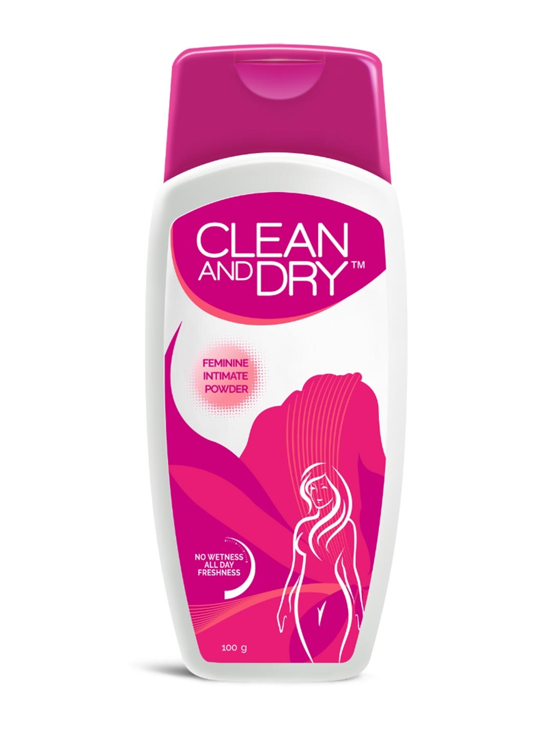 

CLEAN AND DRY Intimate Powder with Clotrimazole - 100g, White