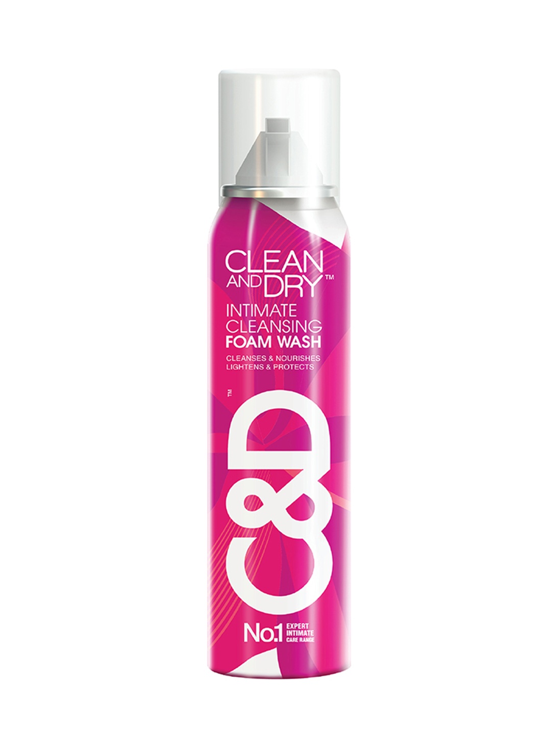 

CLEAN AND DRY Intimate Cleansing Foam Wash with Natural Milk Extracts - 85g, Pink