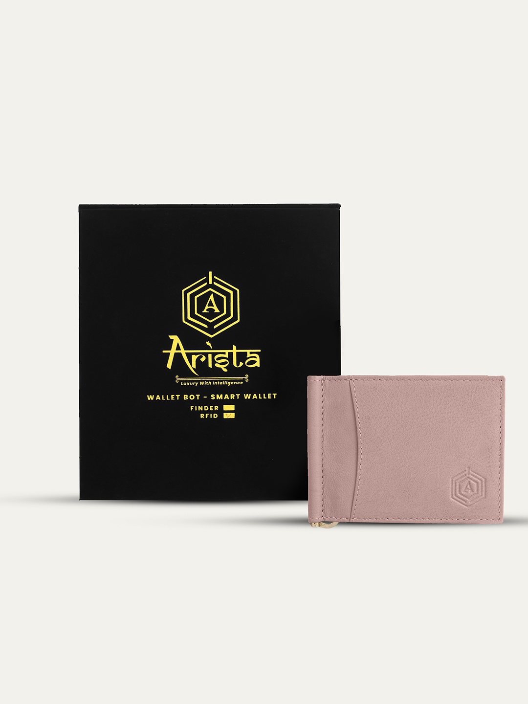 

ARISTA VAULT Unisex Beige Premium Leather with RIFD Blocking