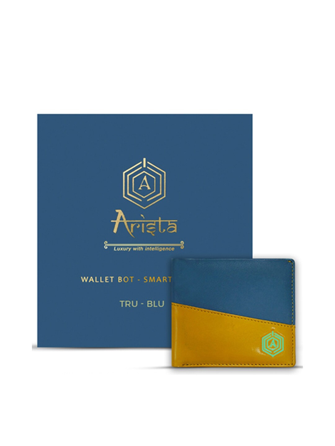 

ARISTA VAULT Men Blue Premium Leather with RFID Blocking