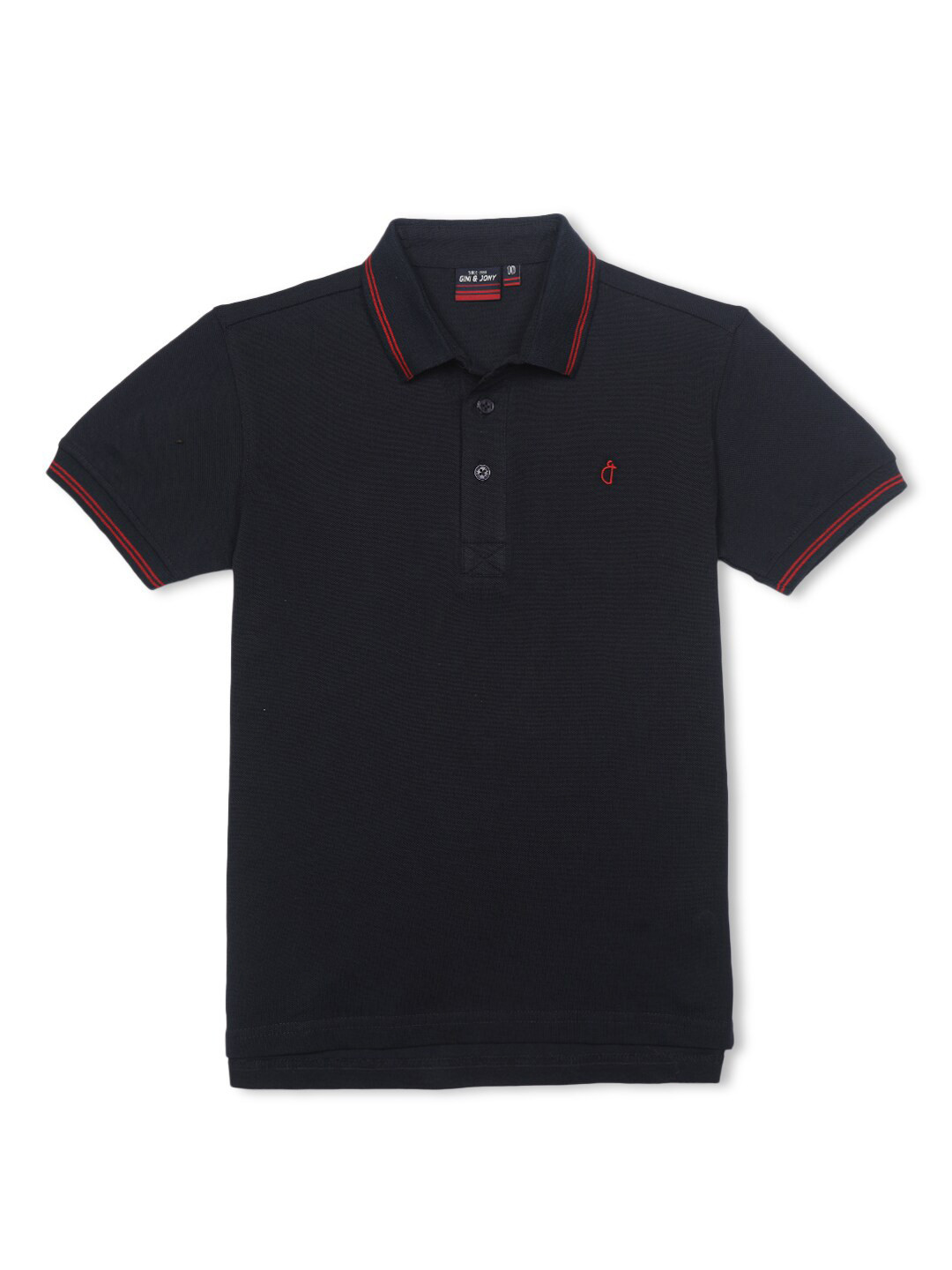 

Gini and Jony Infant Boys Polo Collar Cotton T-shirt, Navy blue