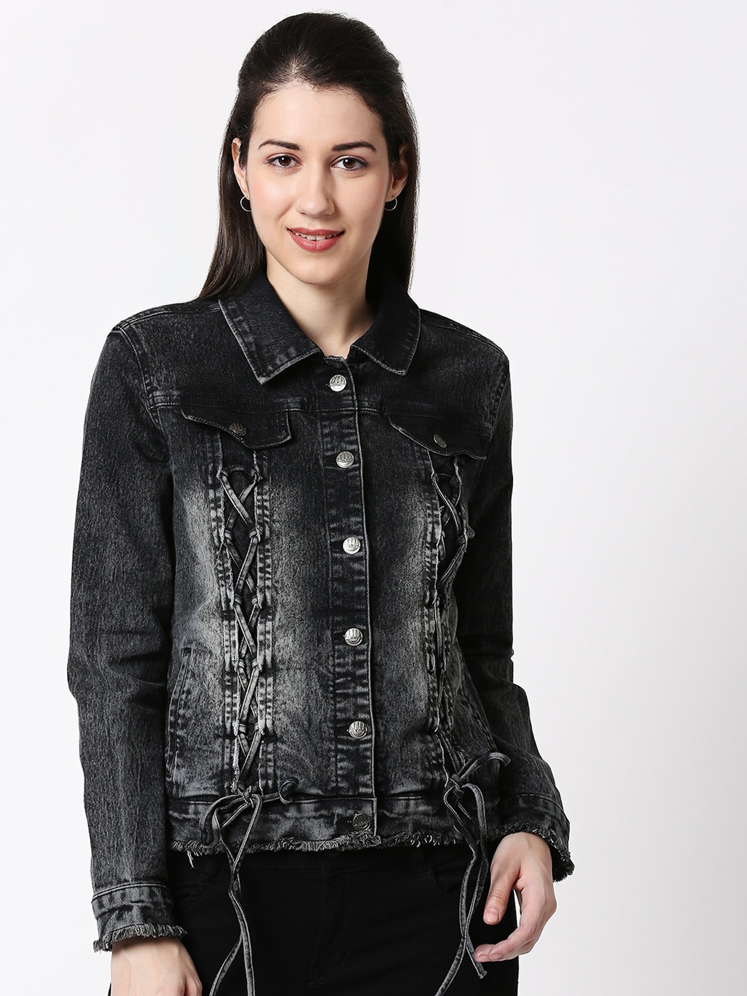 

High Star Washed Denim Jacket, Grey