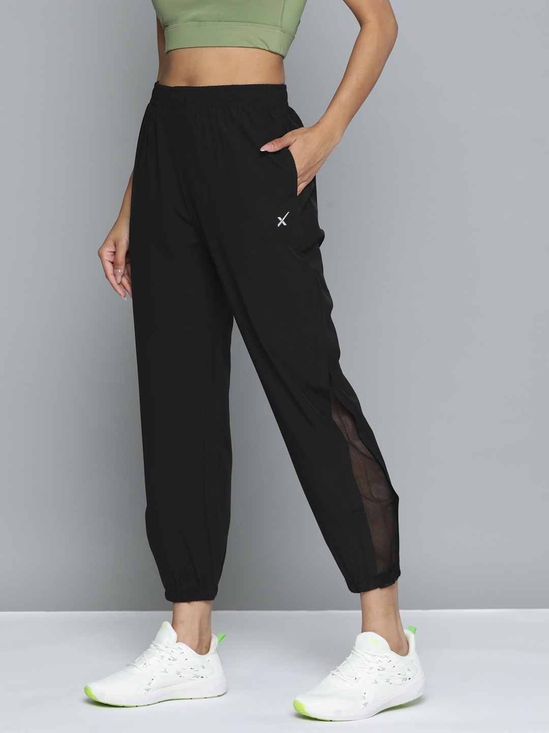 

HRX by Hrithik Roshan Women Solid Rapid-Dry Joggers, Black